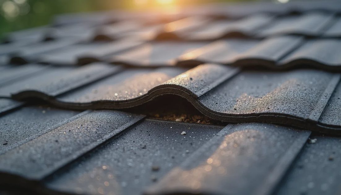 Isolated damaged asphalt shingles on an otherwise sound roof