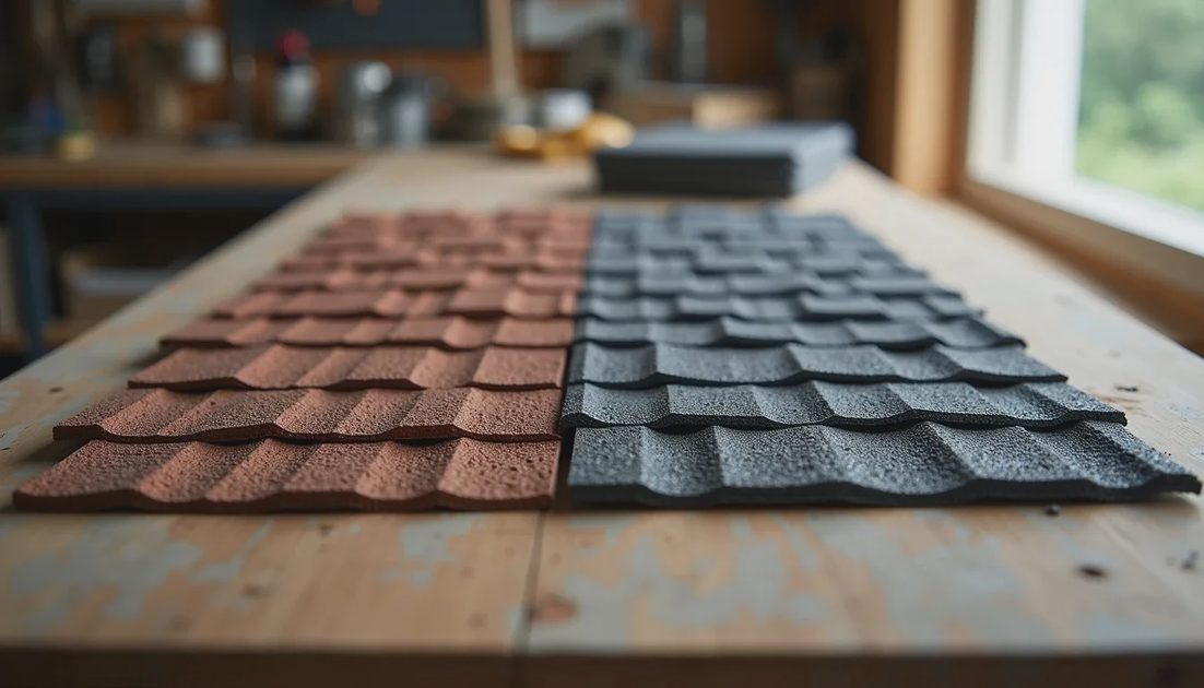 Material grade differences that affect quote pricing Side-by-side comparison of standard and premium architectural shingles