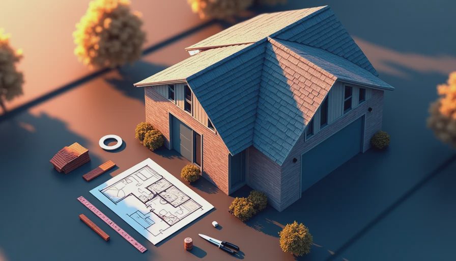 Visual context for roofing materials