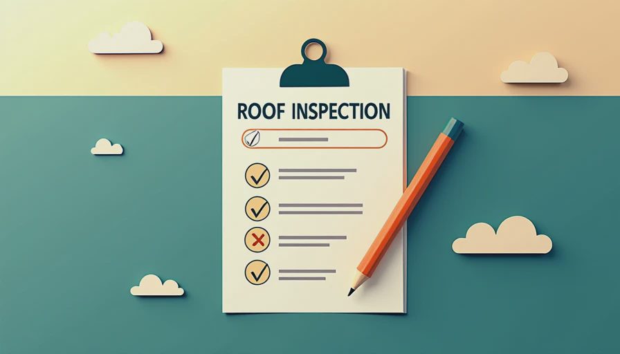 Visual context for roof inspection checklist